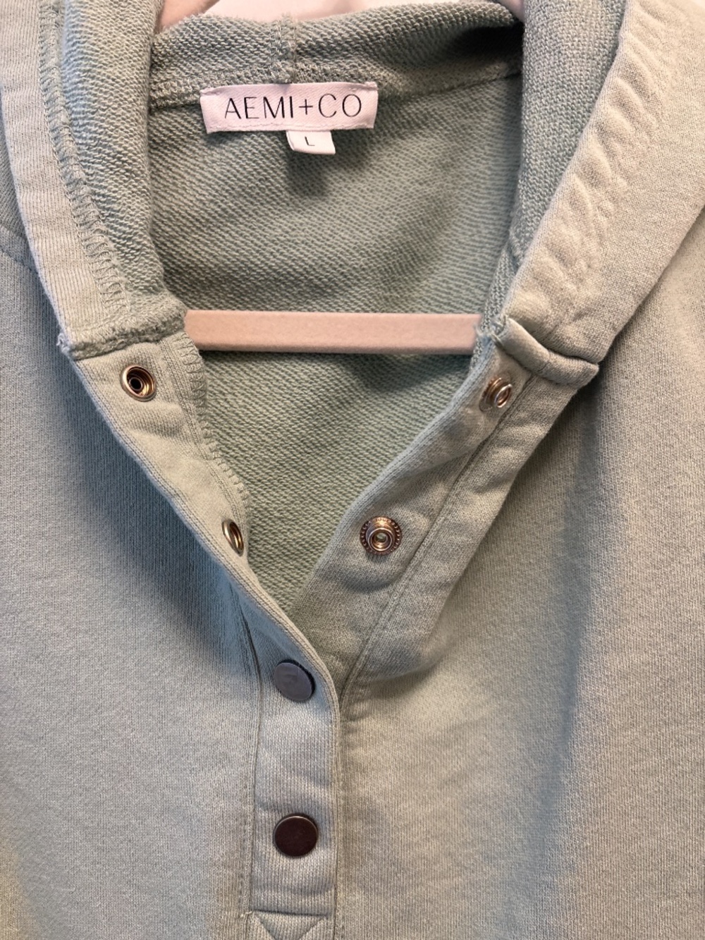 3/4 snap active pullover - Picture 2 of 3